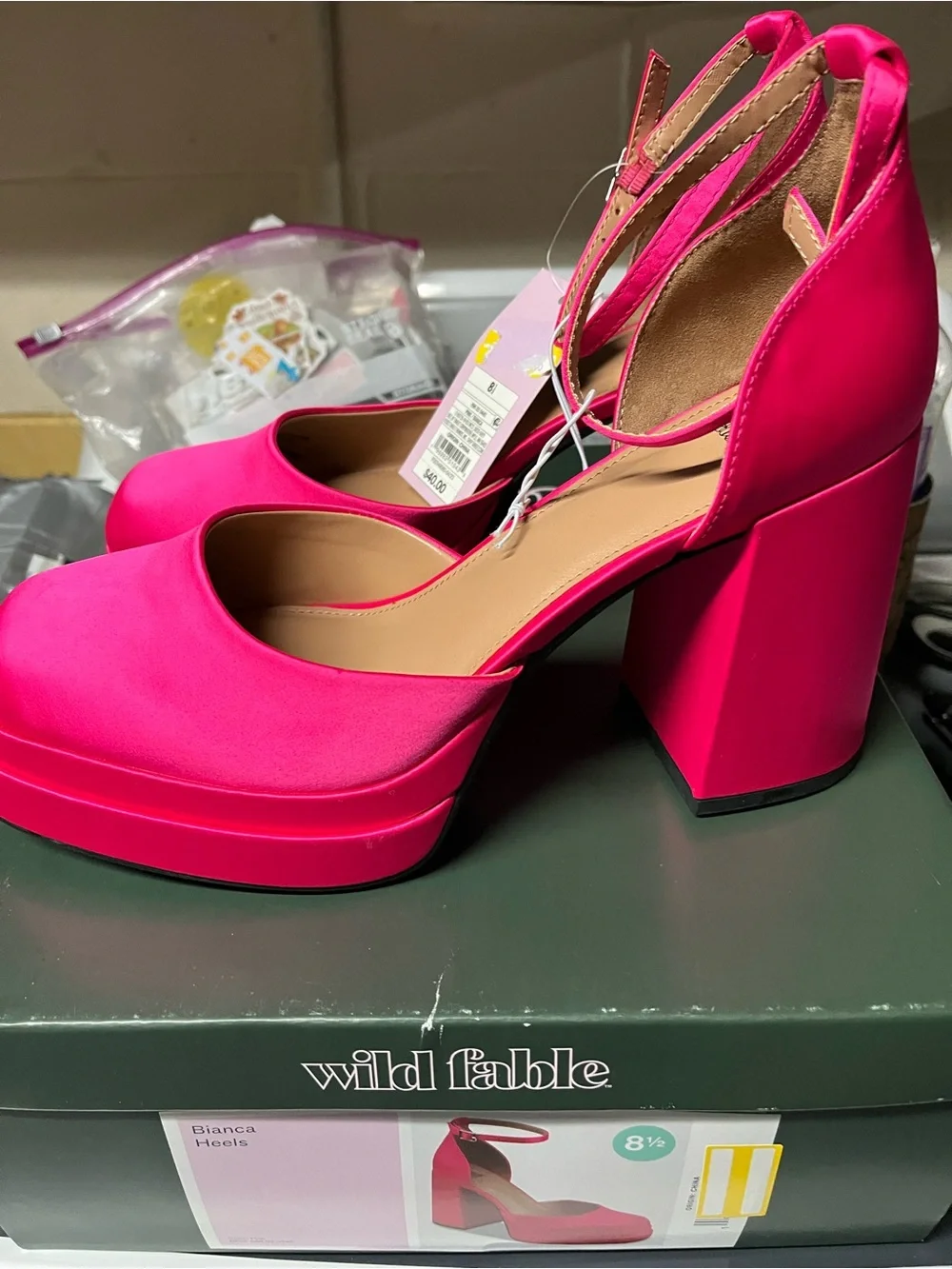 Wild Fable Pink Bianca Heels Size 8.5 NWT